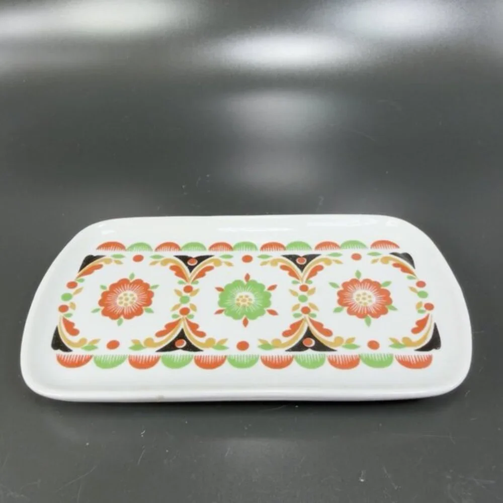 Gardner Verbilki Dmitrov Russian Porcelain Oval Trinket Tray Dish Ceramic Signed